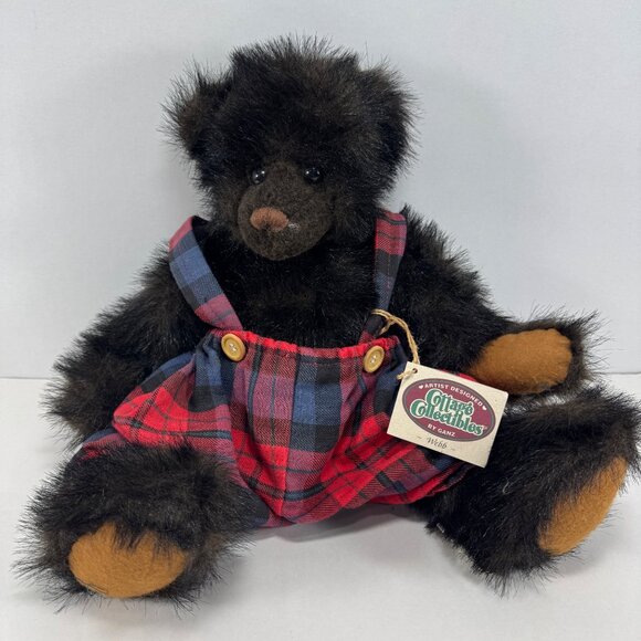 Cottage Collectibles Plush Bear Stuffed Animal Christy Rave Ganz 1996 Jointed - Picture 1 of 11